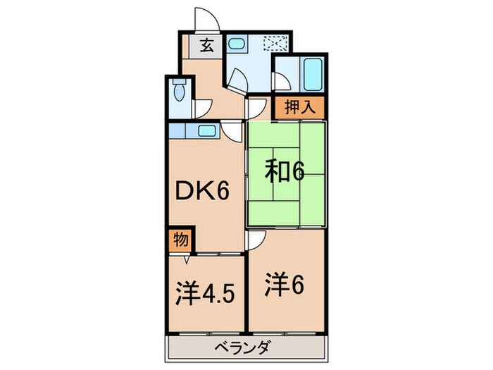 グランドールあびこの物件間取画像