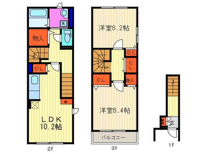 ヴェラルーナ長岡京の物件間取画像