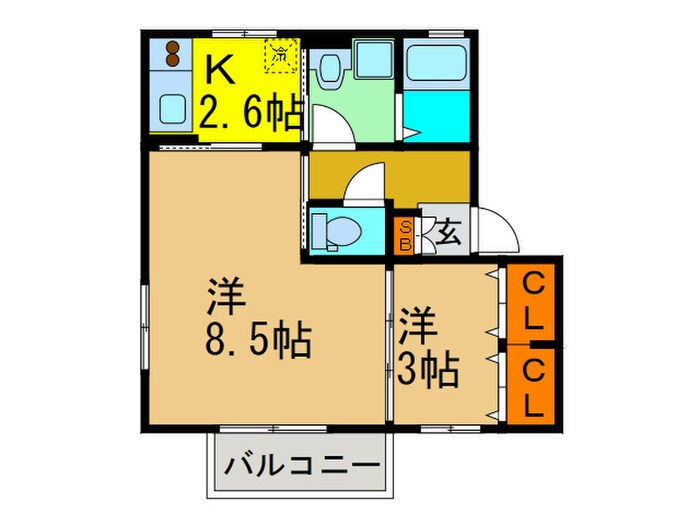 アペルトコ－トＢの物件間取画像