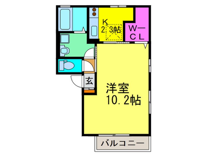 アペルトコ－トＡの物件間取画像