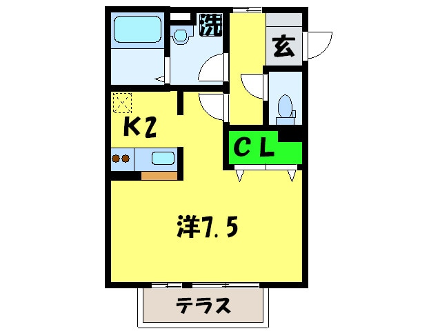 ＣＯＺＹ岸里の物件間取画像