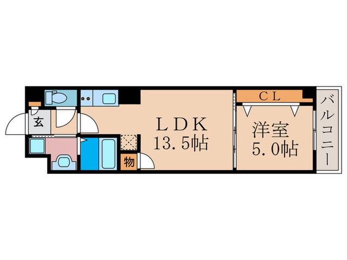 リビエール桃陵の物件間取画像
