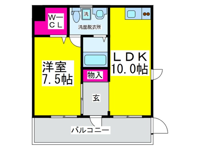 ブランカ堺東の物件間取画像