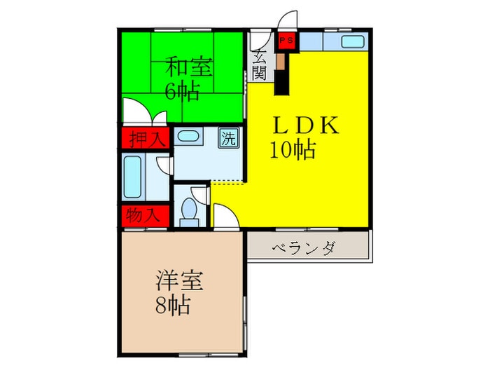 クリスタルⅠの物件間取画像