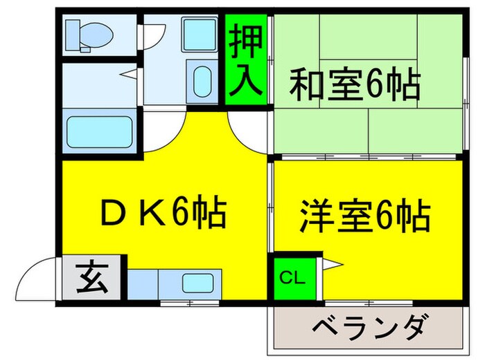 ハイツ・ソレイユの物件間取画像