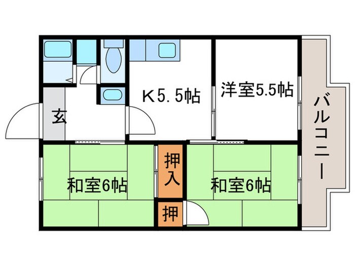 パセンテラ洛西の物件間取画像