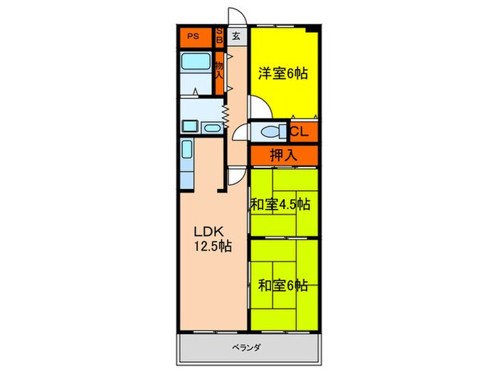 ｸｵﾚｸﾞﾗﾝﾃﾞの物件間取画像