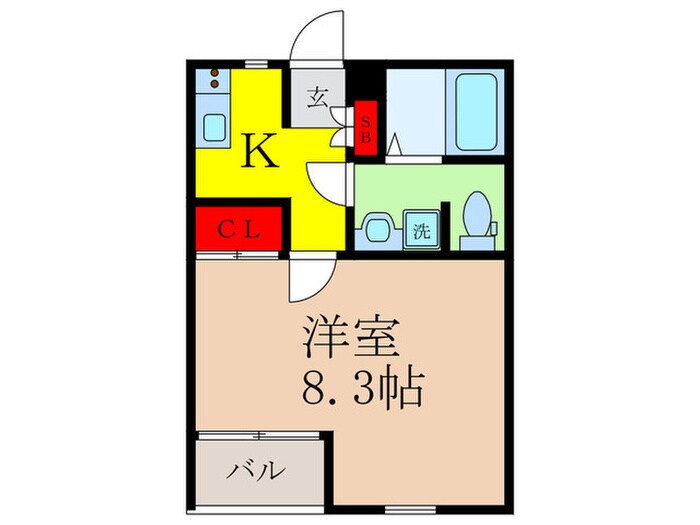 moco-02の物件間取画像