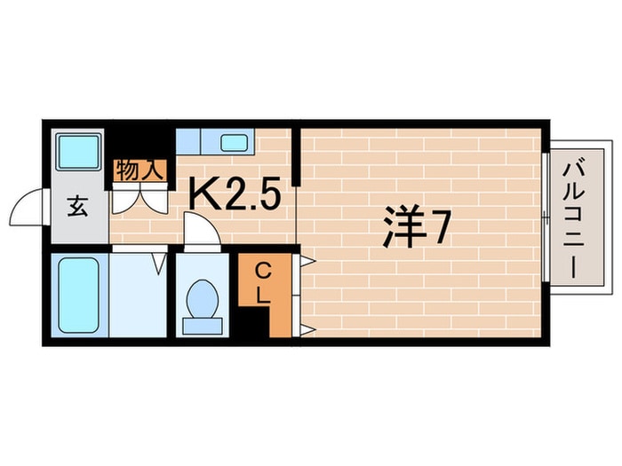 エスペーロ 甲東の物件間取画像