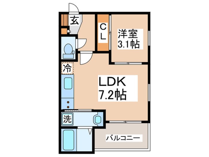 R-SMART姫島駅の物件間取画像