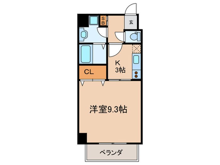 フォーチュン天王寺(501)の物件間取画像