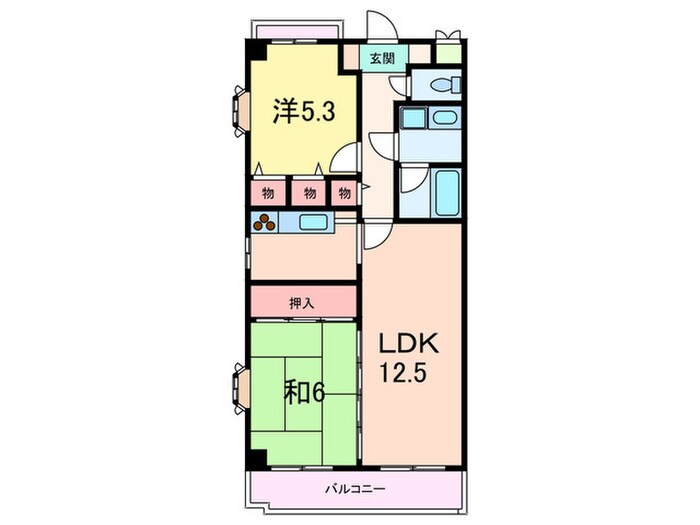 ベルシャトーの物件間取画像