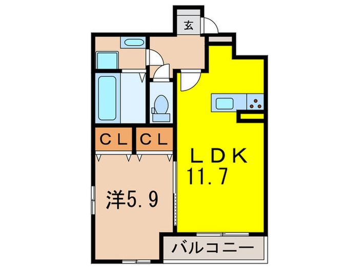 チェーン・パレス上甲子園の物件間取画像