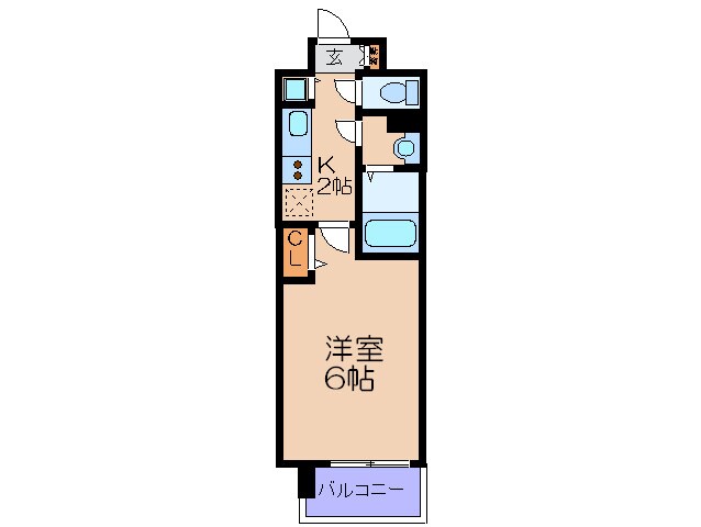 ﾌﾟﾚｻﾝｽ梅田東ﾃﾞｨｱﾛ(205)の物件間取画像