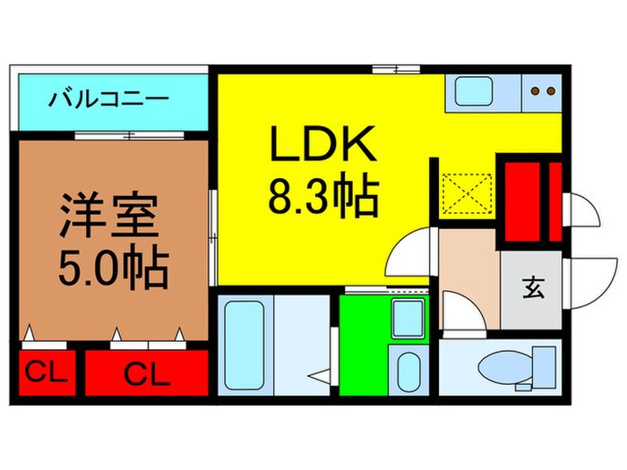 ドミール玉江の物件間取画像