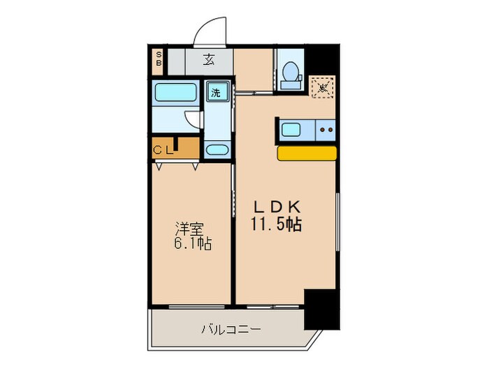 スプランディッド安土町の物件間取画像