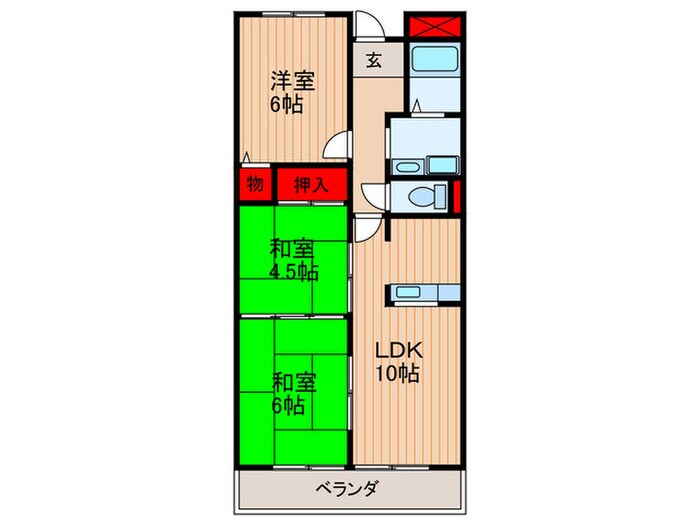 コーポ小林の物件間取画像