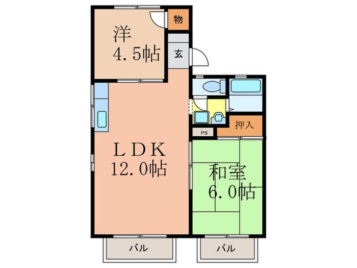 高井ハイツの物件間取画像