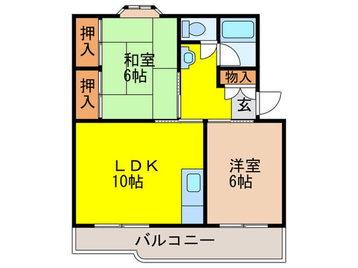 多田グリ－ンライフの物件間取画像