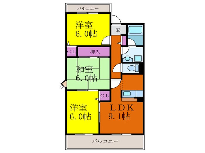 サン・フォレストの物件間取画像