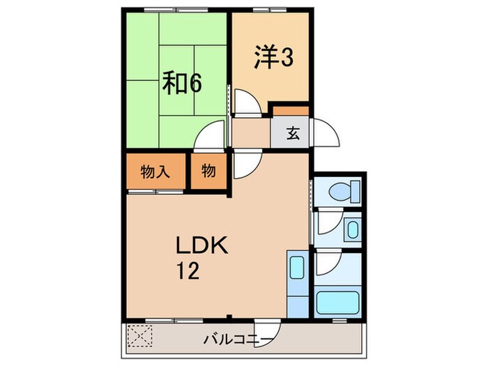 名谷農住Ｉ棟の物件間取画像