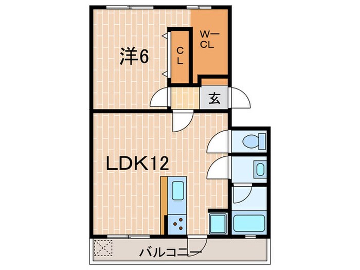 名谷農住Ｉ棟の物件間取画像