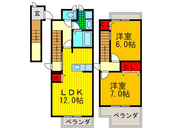 フルリ－ルコ－トの物件間取画像