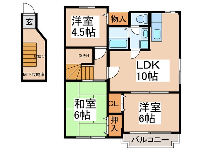 ビバ・ユズの物件間取画像
