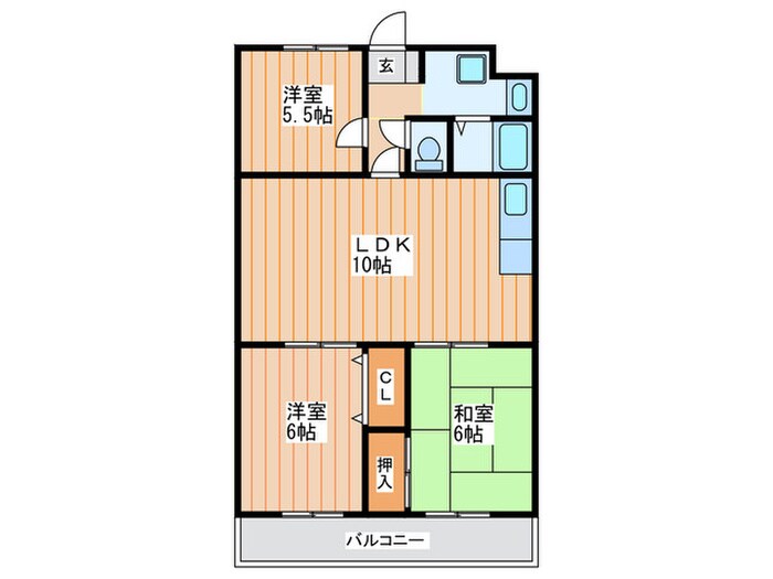 アクティ寝屋川の物件間取画像