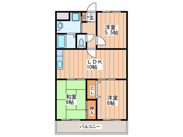 アクティ寝屋川の物件間取画像