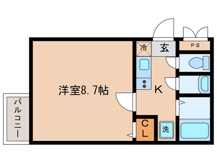 シャンクレールⅣの物件間取画像