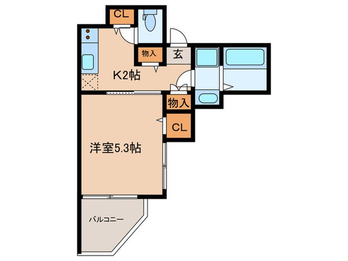 MELDIA長瀬の物件間取画像