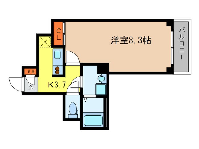 GARNET RESIDENCE 七条河原町の物件間取画像