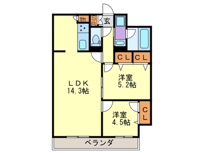 セントリヴィエ二条の物件間取画像