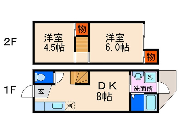 パルコ－ポ淀の物件間取画像