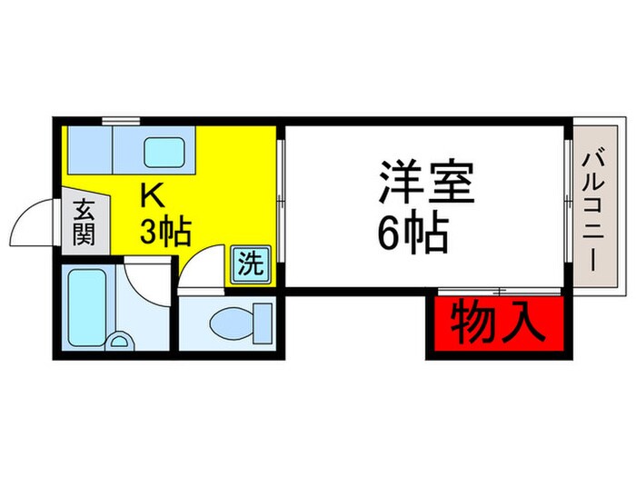 ナオミハイツ3の物件間取画像