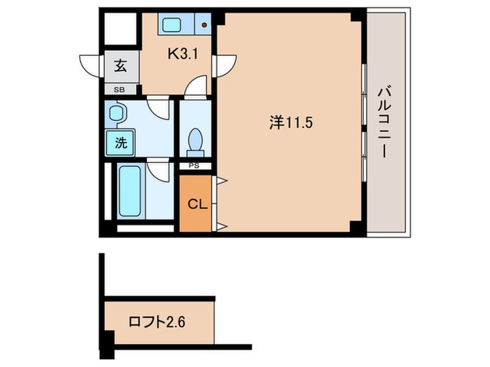 ル－ムズ学園北町の物件間取画像