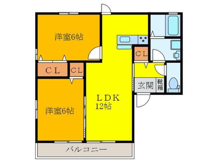 グランドールＡ棟の物件間取画像