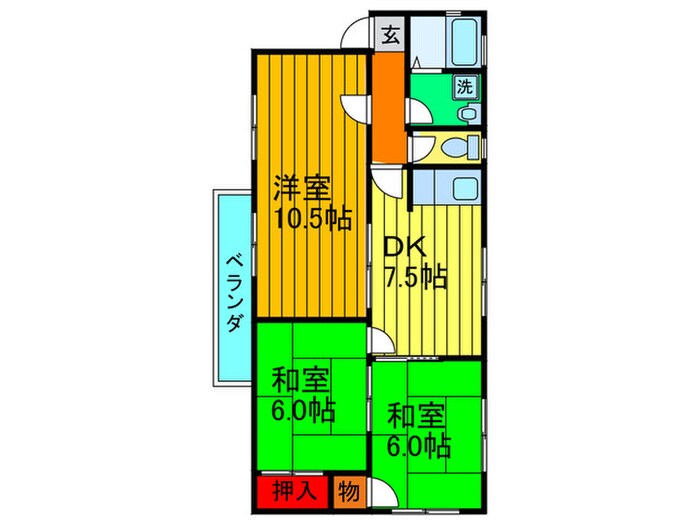 サンライフ泉源の物件間取画像