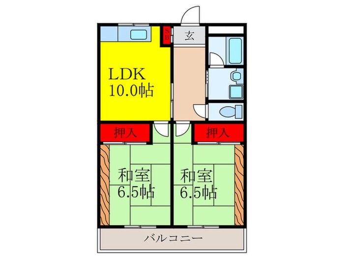 第２アスカマンションの物件間取画像