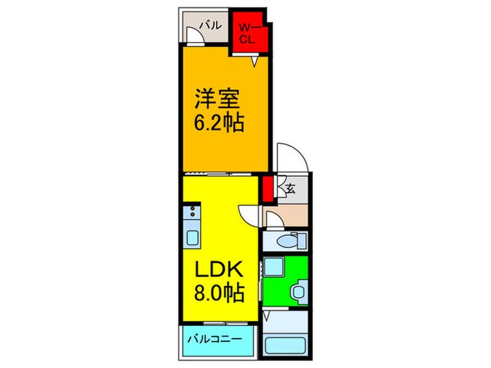 レジデンス香里の物件間取画像