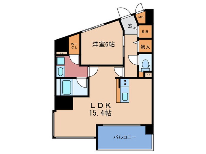 トライエスタ梅北の物件間取画像