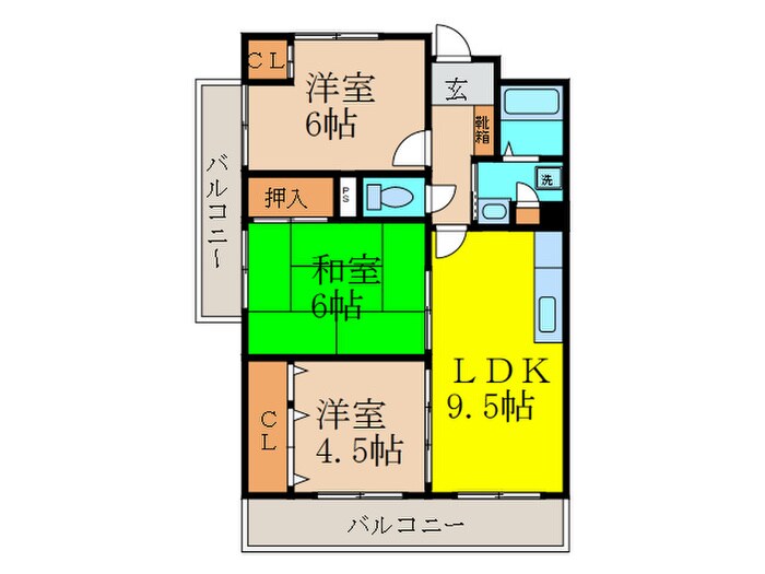 サニ－コ－ポ池田の物件間取画像