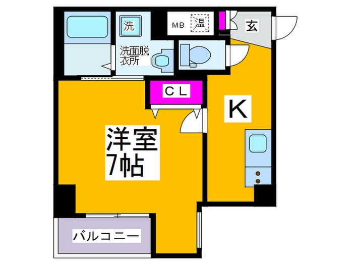 コンフォータブル阿波座の物件間取画像