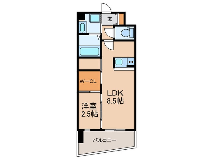 セレニテ神戸ミラクシュッドの物件間取画像