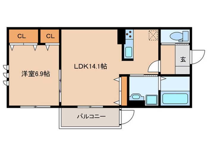 源ハイツの物件間取画像