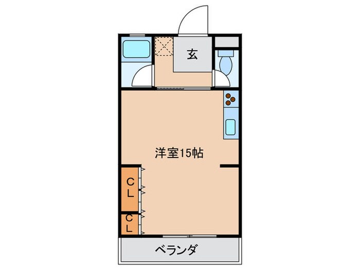 喜多マンションの物件間取画像