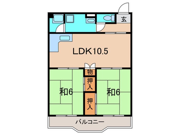 南本町ホビーハイツの物件間取画像