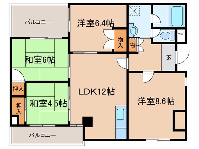 三木ビルの物件間取画像