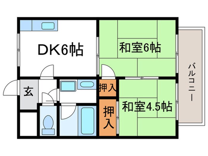 レジデンスヤマテの物件間取画像